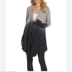 Barefoot Dreams Cozychic Lite Calypso Wrap Ombre Cardigan SZ S / M